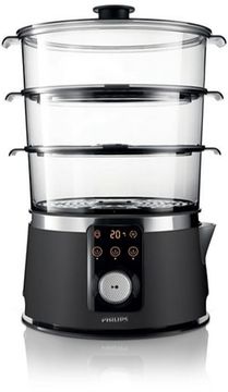 Пароварка PHILIPS HD9170/91 Чорний/нержавіюча сталь