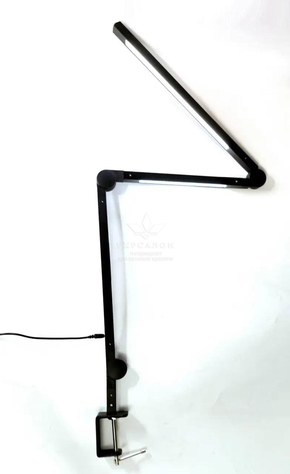 Настольная лампа Global Fashion SM-6621 на струбцине, 37 Вт, черная