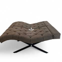 Анатомічна кушетка Mark 555-04 зі стразами та підголівником для лашмейкерів та бровістів