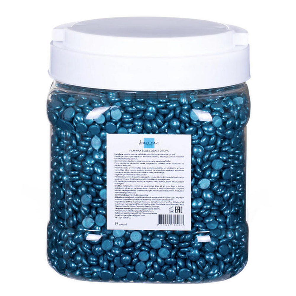 Воск пленочный в гранулах Angel Care Film wax Blue Cobalt, 1кг