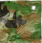 Тент универсальный 6х8 от дождя и снега, затеняющий 90г./м2 (камуфляж)